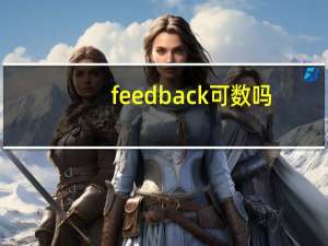 feedback可数吗