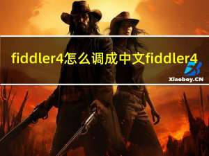 fiddler4怎么调成中文 fiddler 4