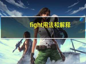 fight用法和解释