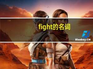 fight的名词