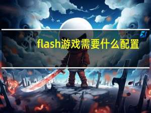 flash游戏需要什么配置