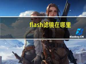 flash滤镜在哪里