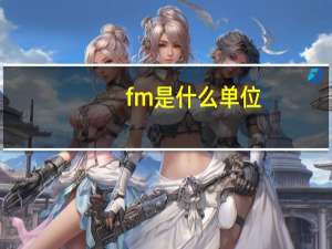 fm是什么单位