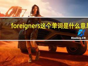 foreigners这个单词是什么意思