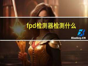 fpd检测器检测什么