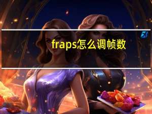 fraps怎么调帧数（fraps怎么看帧数）