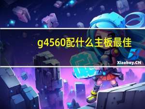 g4560配什么主板最佳（g4560配什么主板）
