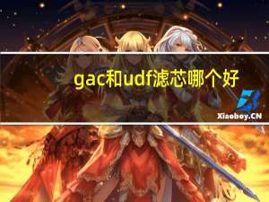 gac和udf滤芯哪个好