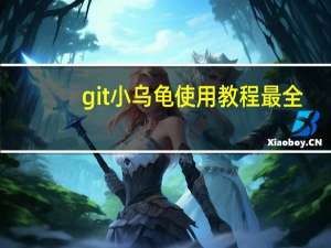 git小乌龟使用教程最全（git小乌龟）