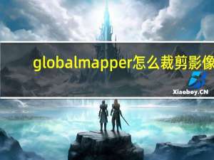 globalmapper怎么裁剪影像