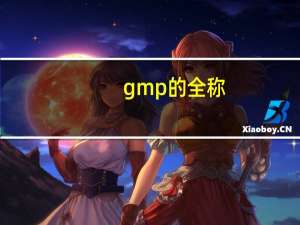 gmp的全称