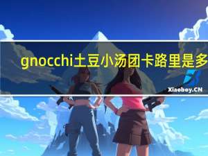 gnocchi 土豆小汤团卡路里是多少