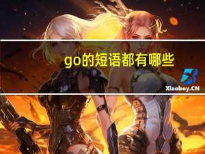 go的短语都有哪些
