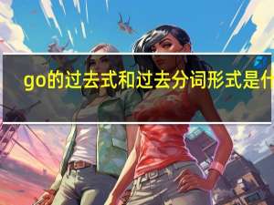 go的过去式和过去分词形式是什么