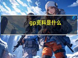 gp资料是什么