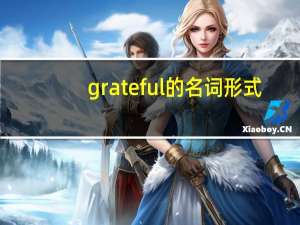 grateful的名词形式