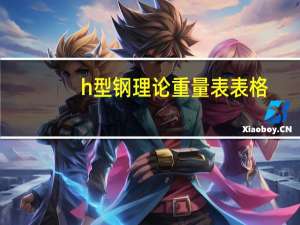 h型钢理论重量表表格（H型钢理论重量表 计算公式）