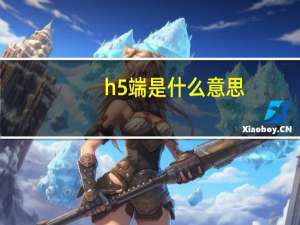 h5端是什么意思