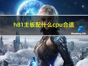 h81主板配什么cpu合适（h81主板配什么cpu）