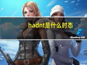 hadnt是什么时态