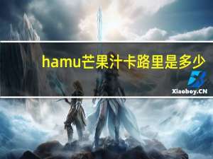 hamu 芒果汁卡路里是多少