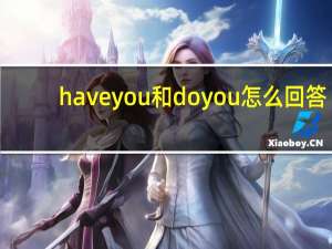 have you 和do you 怎么回答
