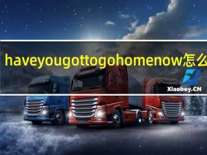 haveyougottogohomenow怎么回答