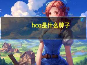 hco是什么牌子