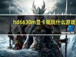 hd6630m显卡能玩什么游戏（hd6630m）