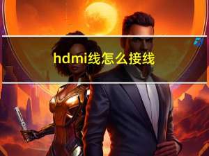 hdmi线怎么接线（hdmi线怎么用）