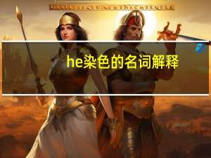 he染色的名词解释