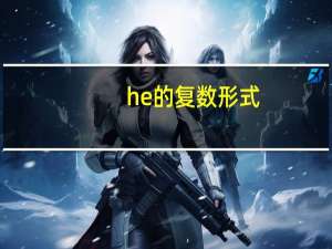 he的复数形式