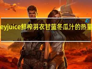hey juice 鲜榨羽衣甘蓝冬瓜汁的热量是多少