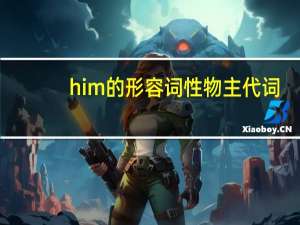 him的形容词性物主代词