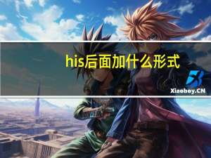 his后面加什么形式