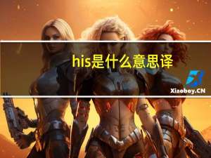 his是什么意思译