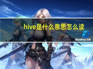 hive是什么意思怎么读（hive是什么意思）