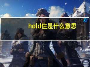 hold住是什么意思