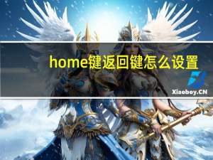 home键返回键怎么设置（home键回归,lcdhome）