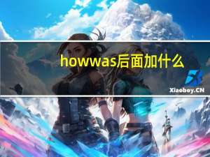 how was 后面加什么