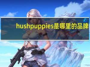 hushpuppies是哪里的品牌（hush puppies是什么牌子）