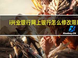 i兴业银行网上银行怎么修改限额（i兴业银行网上银行）