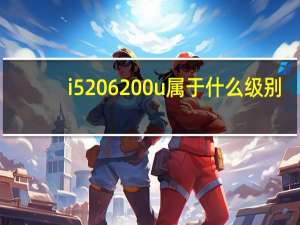 i5 6200u属于什么级别