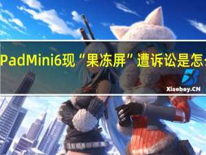 iPadMini 6现“果冻屏”遭诉讼是怎么回事　