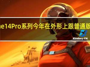 iPhone14Pro系列今年在外形上跟普通版有点不一样