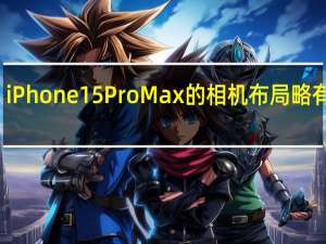 iPhone 15 Pro Max的相机布局略有不同