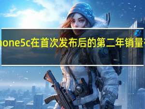 iPhone5c在首次发布后的第二年销量有所增长