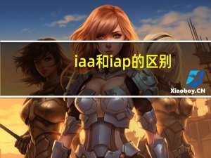 iaa和iap的区别