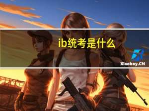 ib统考是什么
