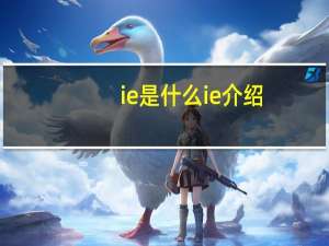 ie是什么 ie介绍
